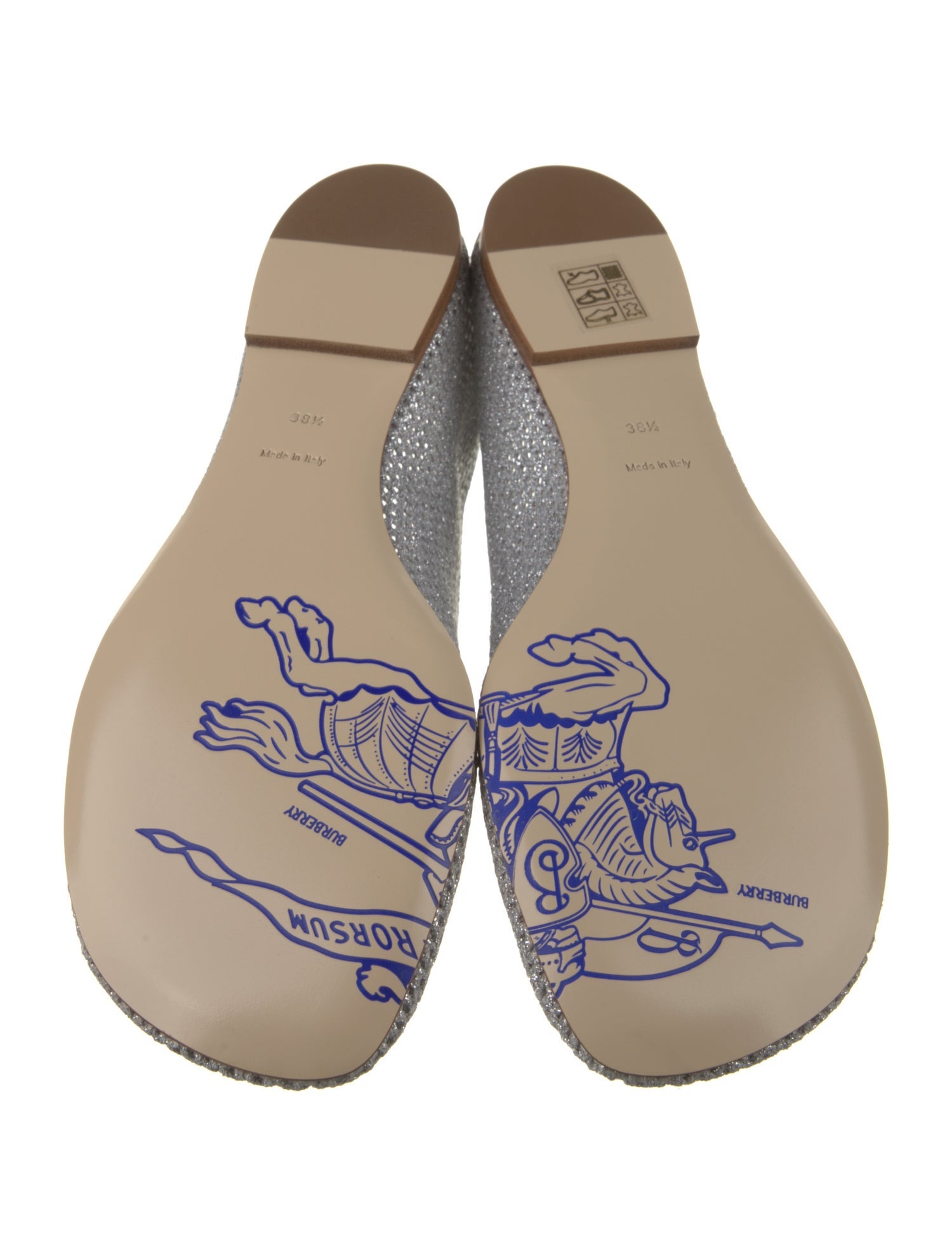 Burberry Mesh Embroidered Accent Flats